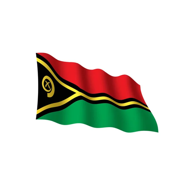 Bandiera Vanuatu, illustrazione vettoriale — Vettoriale Stock