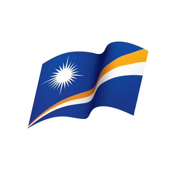 Bandeira das ilhas Marshall, ilustração vetorial —  Vetores de Stock