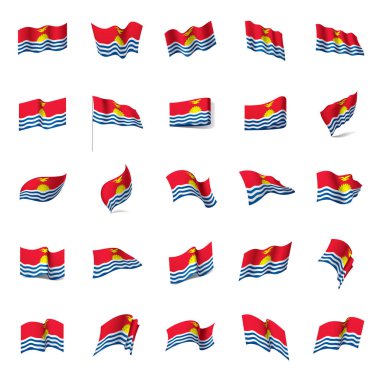 Kiribati bayrak, vektör çizim