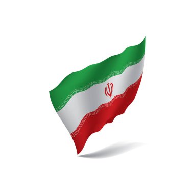 Iran bayrağı, vektör çizim