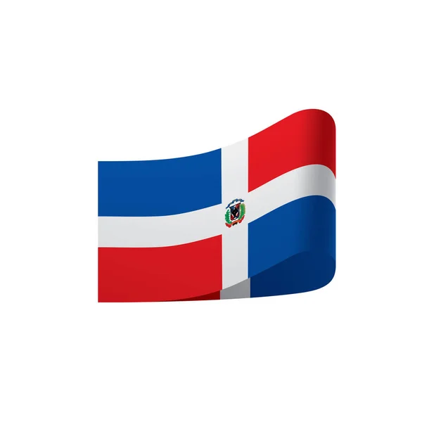Bandera Dominicana, ilustración vectorial — Archivo Imágenes Vectoriales