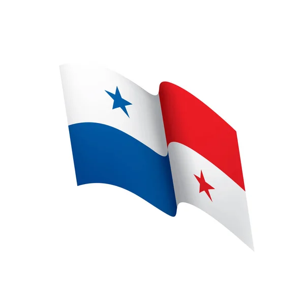 Panama vlag, vectorillustratie — Stockvector