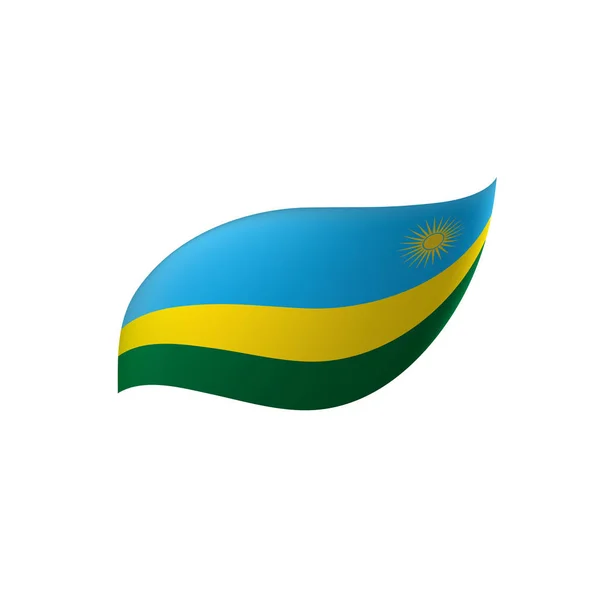 Drapeau Rwanda, illustration vectorielle — Image vectorielle