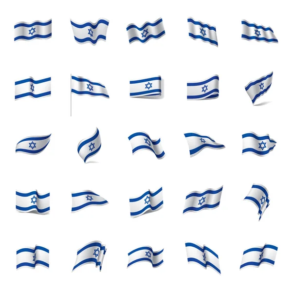 Flaga izraelska, ilustracja wektora — Wektor stockowy