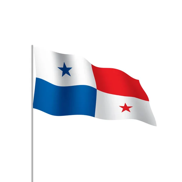 Bandera de Panamá, vector de ilustración — Archivo Imágenes Vectoriales