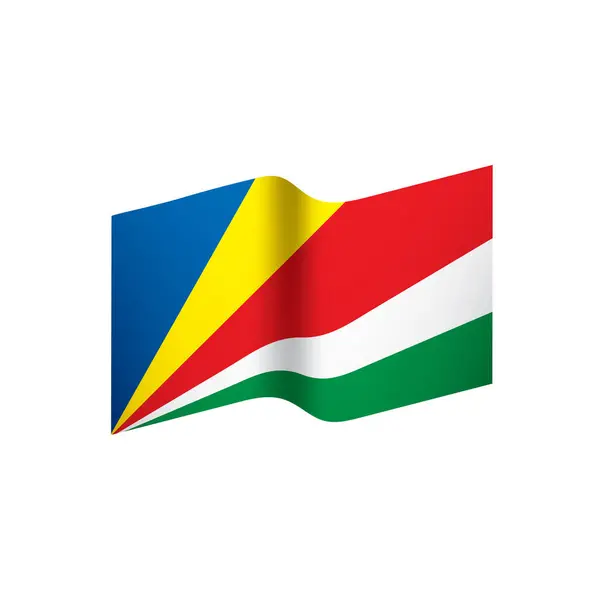 Seychellen Flagge, Vektorillustration — Stockvektor