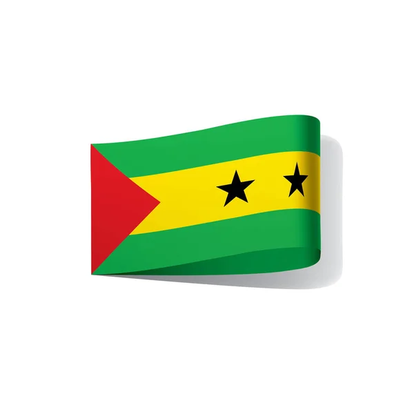 Флаг Сан-Томе и Принсипи, векторная иллюстрация — стоковый вектор