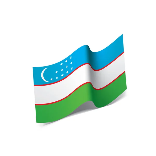 Usbekistan Flagge, Vektorillustration — Stockvektor