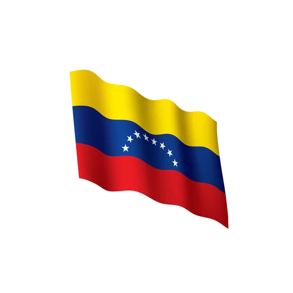 Bandera de Venezuela, vector de ilustración — Vector de stock