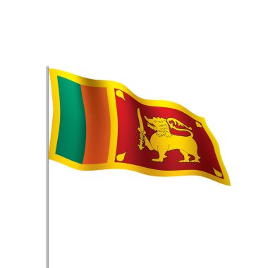 Sri Lanka bayrağı, vektör çizim