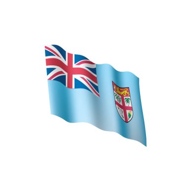 Fiji bayrak, vektör çizim