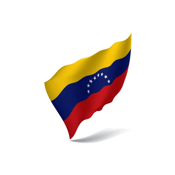 Bandera de Venezuela, vector de ilustración — Vector de stock