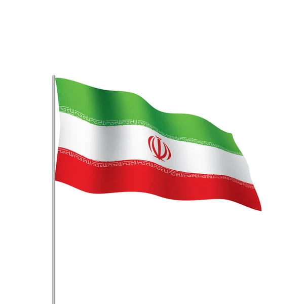 Vlag van Iran, vectorillustratie — Stockvector