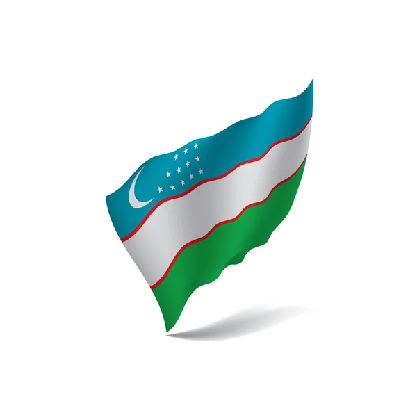 Drapeau Ouzbékistan, illustration vectorielle — Image vectorielle