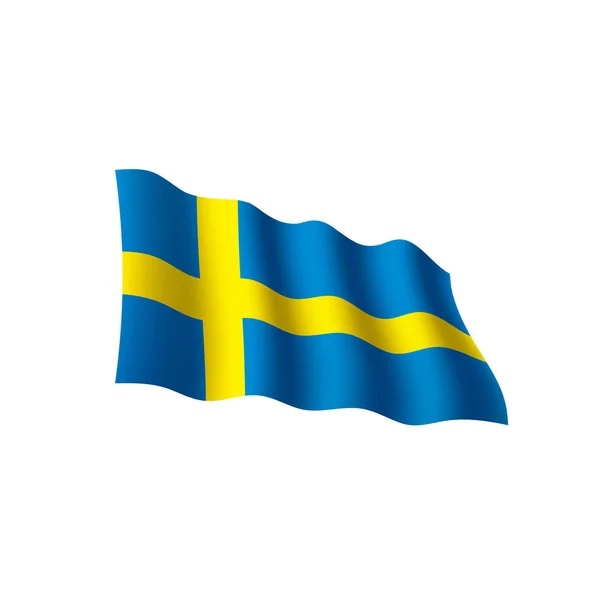 Sweden flag, vector illustration — Stock Vector