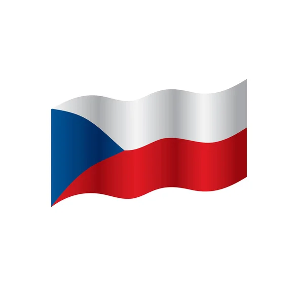 Czechia flag, vector illustration — Stock Vector