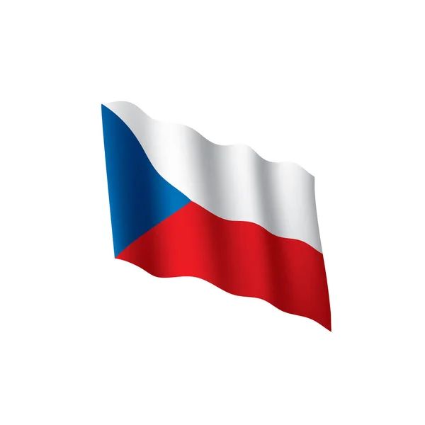 チェコ共和国の旗、ベクトル イラスト — ストックベクタ