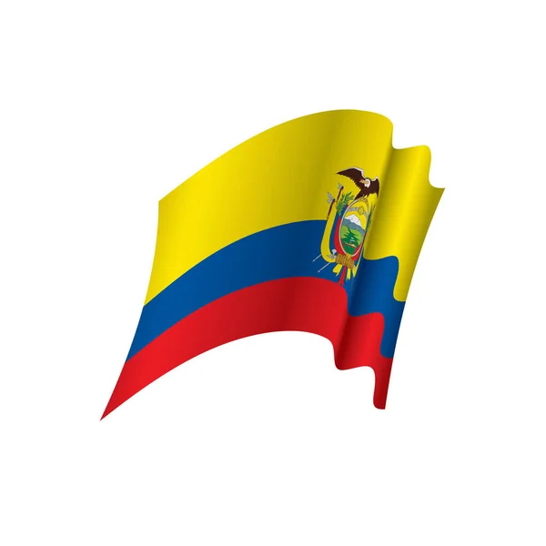 Bandera de Ecuador, ilustración vectorial — Archivo Imágenes Vectoriales