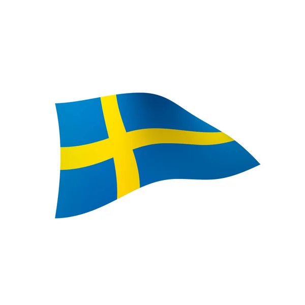 Bandeira da Suécia, ilustração vetorial — Vetor de Stock