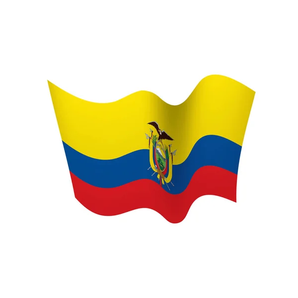 Bandera de Ecuador, ilustración vectorial — Archivo Imágenes Vectoriales