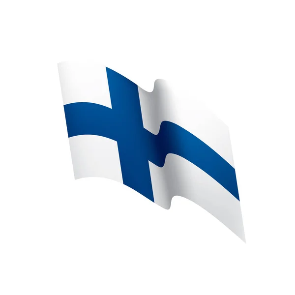 Finland flagga, vektor illustration — Stock vektor