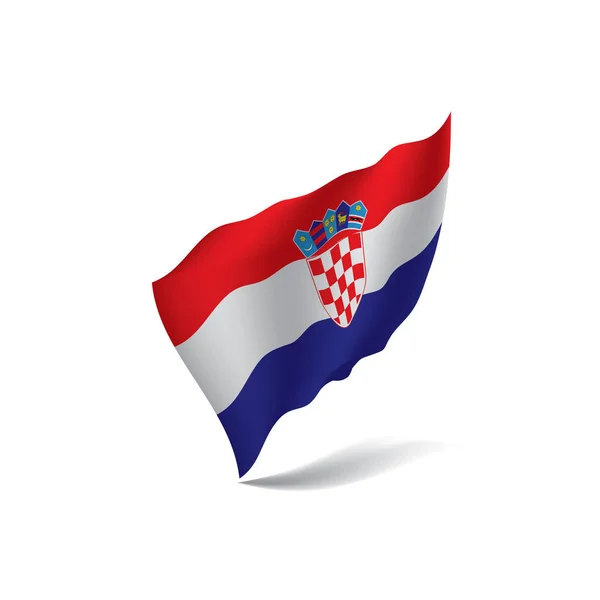Drapeau Croatie, illustration vectorielle — Image vectorielle