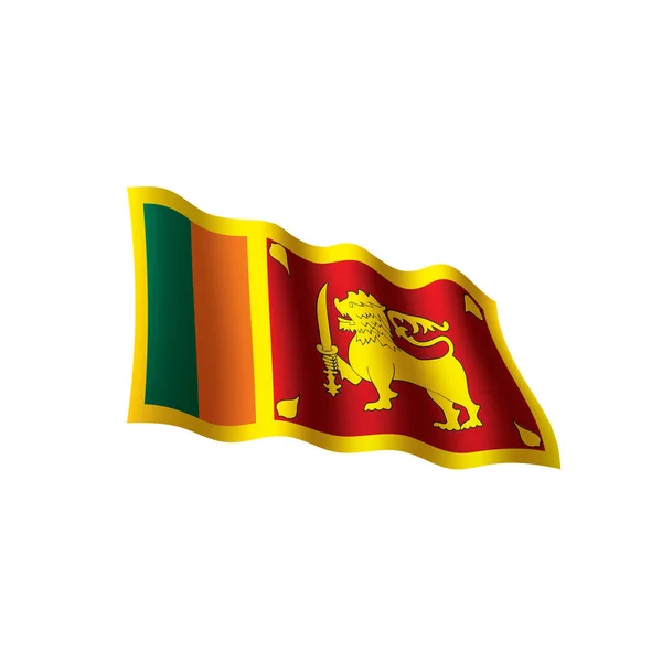 Vlag van Sri Lanka, vectorillustratie — Stockvector