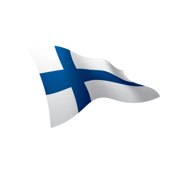 Finland vlag, vectorillustratie — Stockvector