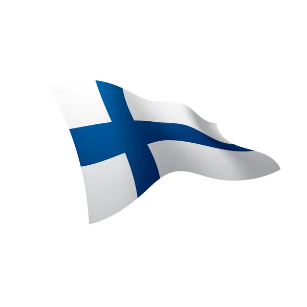 Finland flagga, vektor illustration — Stock vektor