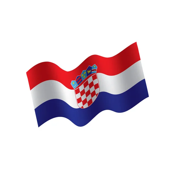 Bandera de Croacia, ilustración vectorial — Vector de stock