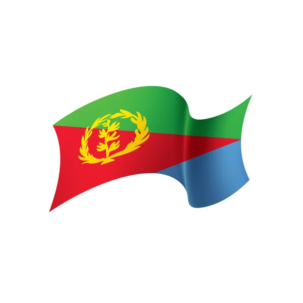 Bandera de Eritrea, ilustración vectorial — Archivo Imágenes Vectoriales