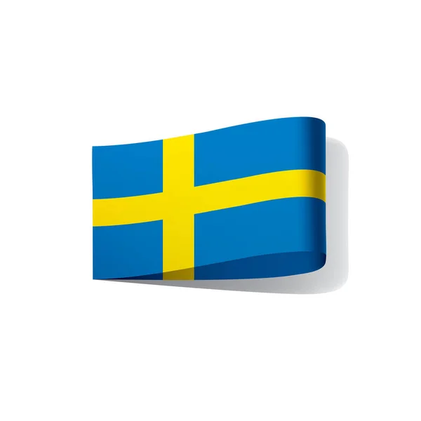 Bandeira da Suécia, ilustração vetorial — Vetor de Stock