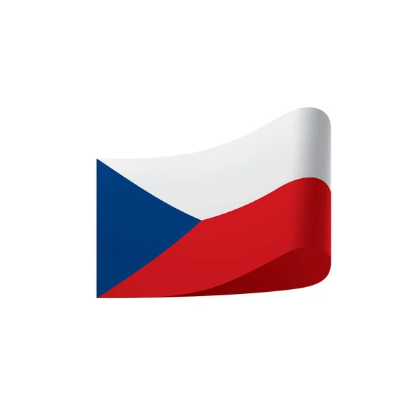 Bandiera della Cechia, illustrazione vettoriale — Vettoriale Stock