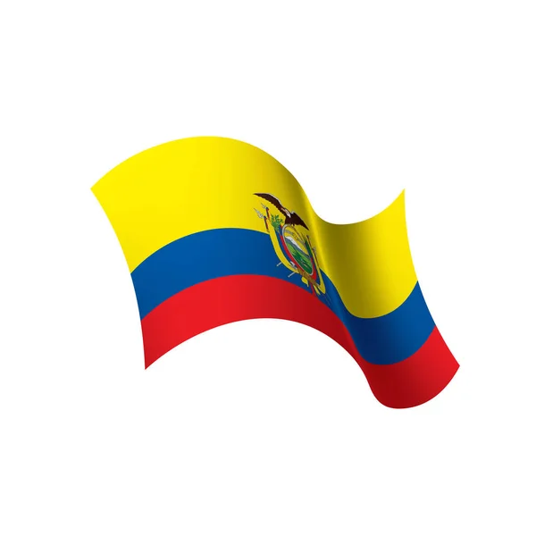 Vlag van Ecuador, vectorillustratie — Stockvector