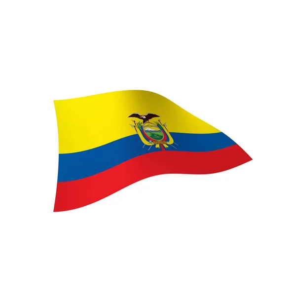 Ecuador flagg, vektorillustration — Stock vektor