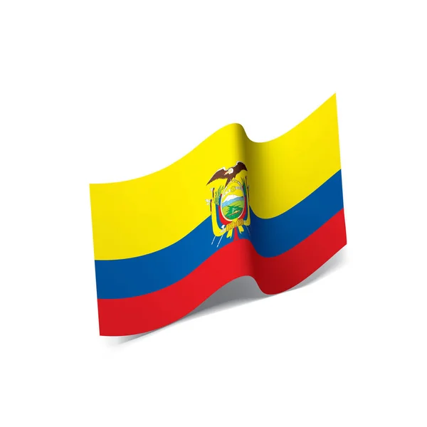 Bandera de Ecuador, ilustración vectorial — Archivo Imágenes Vectoriales