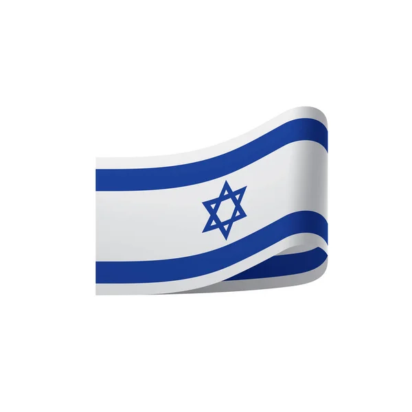 Bandeira de Israel, ilustração vetorial — Vetor de Stock