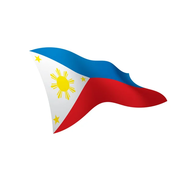 Bandera de Filipinas, ilustración vectorial — Vector de stock