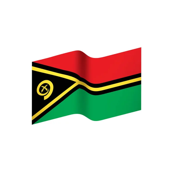 バヌアツの国旗、ベクトル イラスト — ストックベクタ