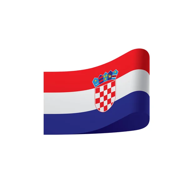 Kroatien flagga, vektorillustration — Stock vektor