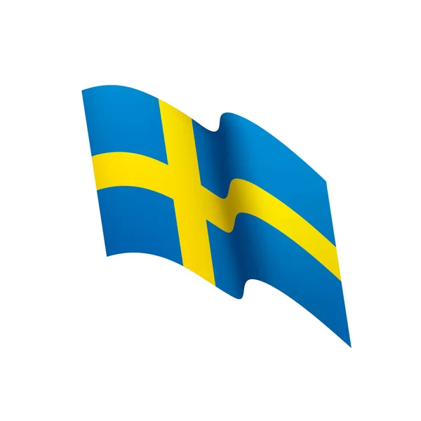 Sweden flag, vector illustration — Stock Vector