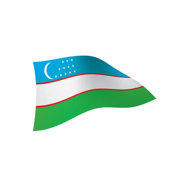 Özbekistan bayrağı, vektör çizim — Stok Vektör