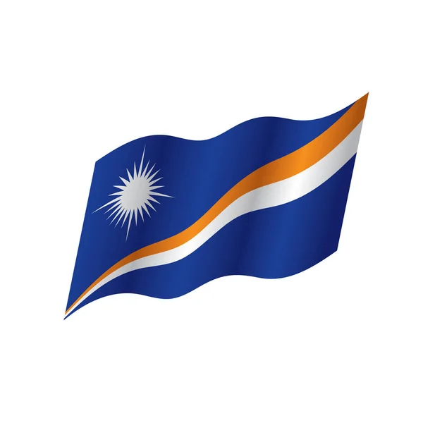 Bandeira das ilhas Marshall, ilustração vetorial —  Vetores de Stock