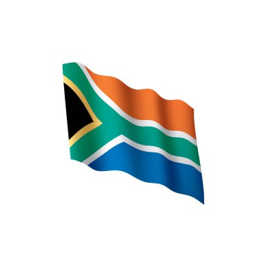 Güney Afrika bayrak, vektör çizim
