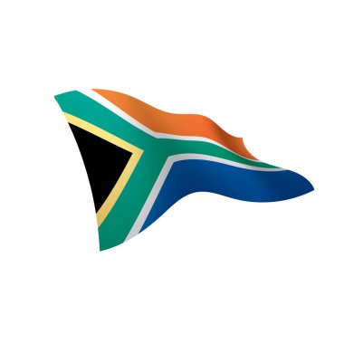 Güney Afrika bayrak, vektör çizim