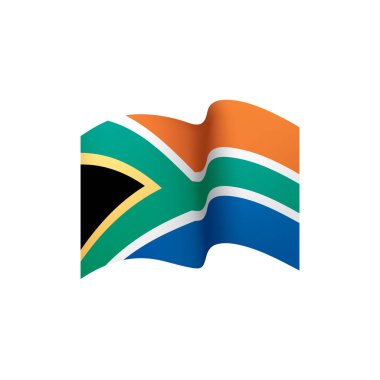 Güney Afrika bayrak, vektör çizim