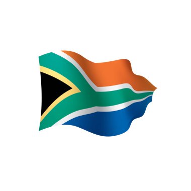 Güney Afrika bayrak, vektör çizim