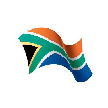 Güney Afrika bayrak, vektör çizim