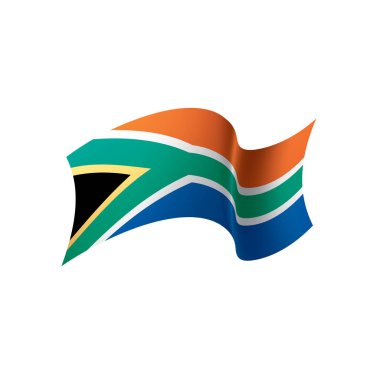 Güney Afrika bayrak, vektör çizim
