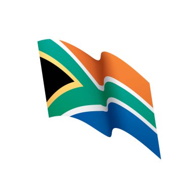 Güney Afrika bayrak, vektör çizim